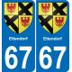 67 Ettendorf sticker plate registration city