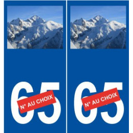 Mont Blanc sticker numéro au choix autocollant plaque