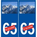 Mont Blanc sticker numéro au choix autocollant plaque