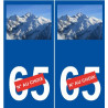 Mont Blanc sticker numéro au choix autocollant plaque