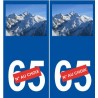 Mont Blanc sticker numéro au choix autocollant plaque