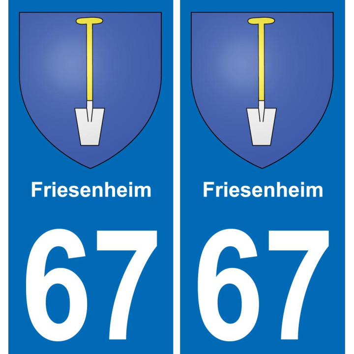67 Friesenheim-aufkleber plakette ez stadt
