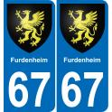 67 Furdenheim sticker plate registration city