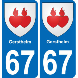 67 Gerstheim-aufkleber plakette ez stadt