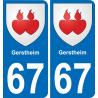 64 Pau autocollant sticker plaque immatriculation auto ville