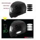 Lot de 4 Bande rétro-réfléchissante Ovale Casque Moto 4 Bandes 3M Autocollant Sticker