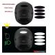 Lot de 4 Bande rétro-réfléchissante Ovale Casque Moto 4 Bandes 3M Autocollant Sticker