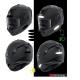 Lot de 4 Bande rétro-réfléchissante Ovale Casque Moto 4 Bandes 3M Autocollant Sticker