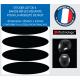 Lot de 4 Bande rétro-réfléchissante Ovale Casque Moto 4 Bandes 3M Autocollant Sticker