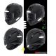 Lot de 4 Bande rétro-réfléchissante Ovale Casque Moto 4 Bandes 3M Autocollant Sticker