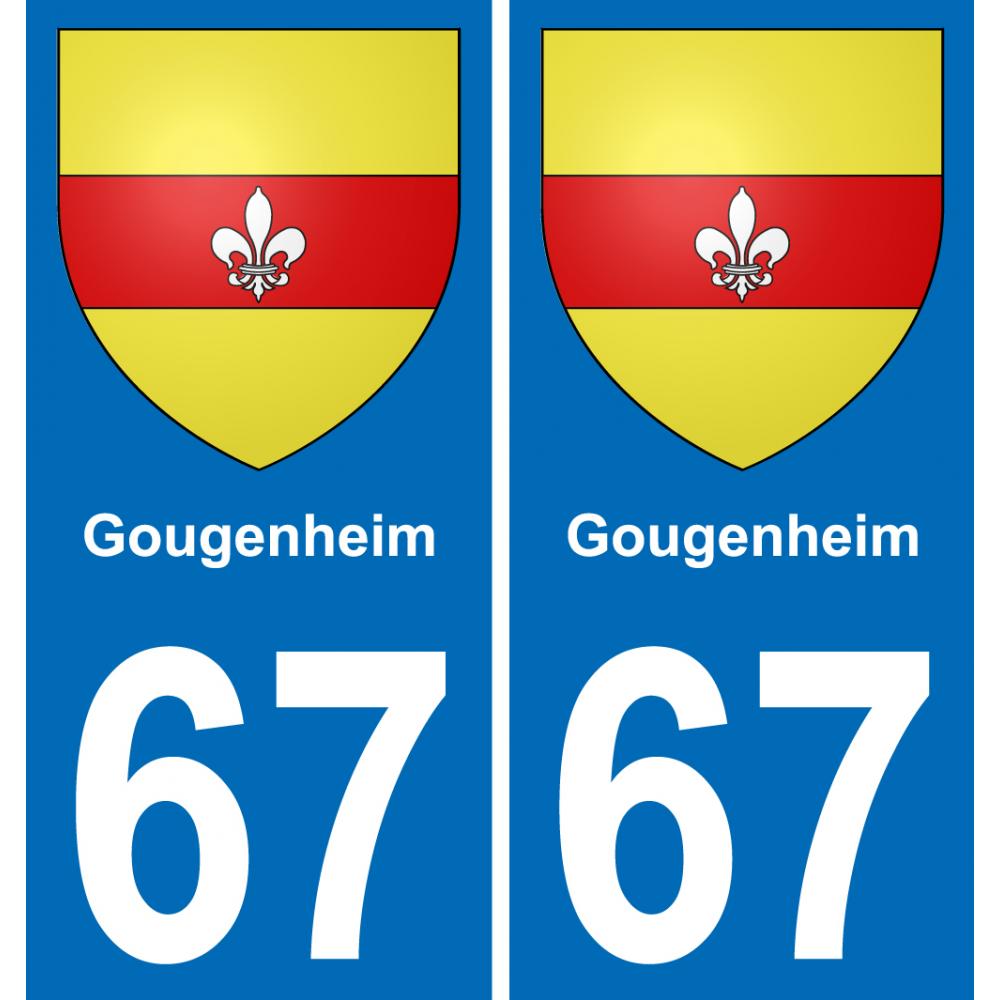 67 Gougenheim adesivo piastra di registrazione city