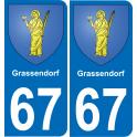 67 Grassendorf sticker plate registration city