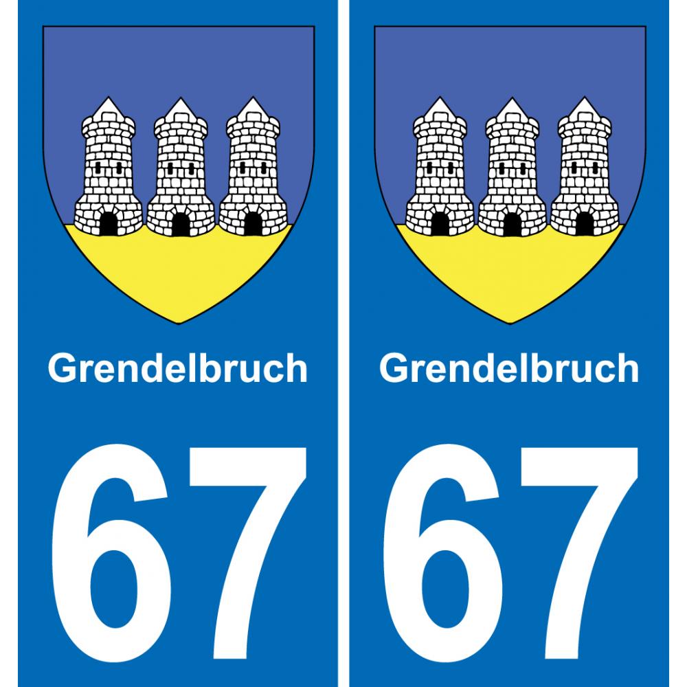 67 Grendelbruch adesivo piastra di registrazione city