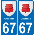 67 Griesbach sticker plate registration city