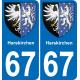 67 Harskirchen-aufkleber plakette ez stadt