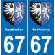 67 Harskirchen-aufkleber plakette ez stadt