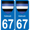 64 Pau autocollant sticker plaque immatriculation auto ville