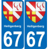 67 Heiligenberg adesivo piastra di registrazione city