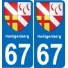 67 Heiligenberg-aufkleber plakette ez stadt