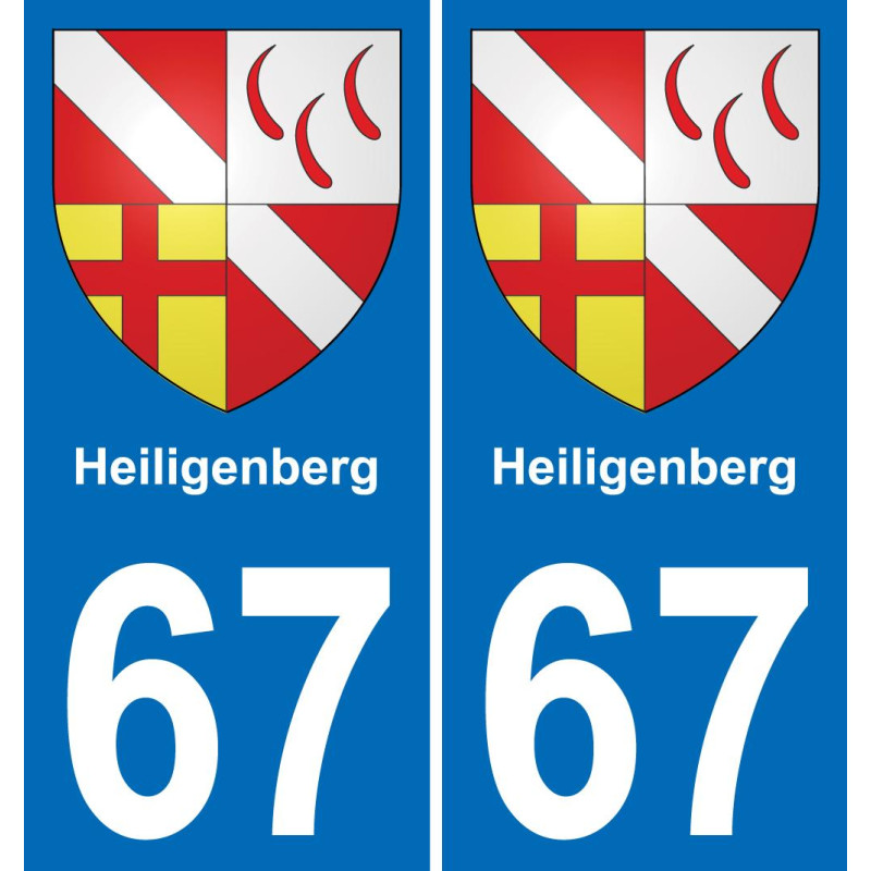 67 Heiligenberg adesivo piastra di registrazione city
