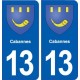 13 Cabannes blason ville autocollant plaque sticker