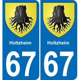 67 Holtzheim-aufkleber plakette ez stadt