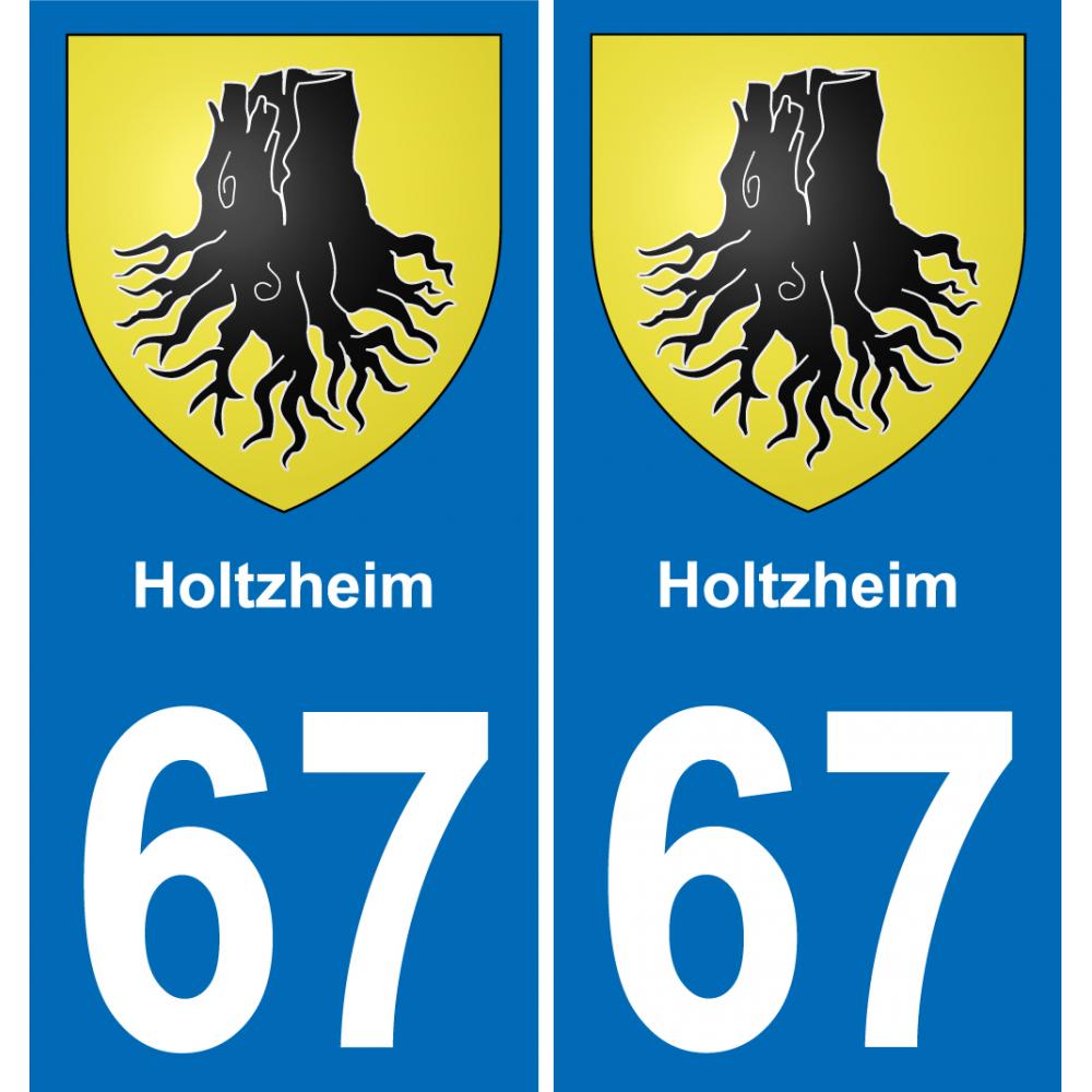 67 Holtzheim-aufkleber plakette ez stadt
