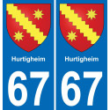 64 Pau autocollant sticker plaque immatriculation auto ville