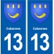 13 Cabannes blason ville autocollant plaque sticker