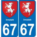 64 Pau autocollant sticker plaque immatriculation auto ville