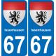 67 Issenhausen adesivo piastra di registrazione city