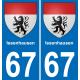 67 Issenhausen adesivo piastra di registrazione city
