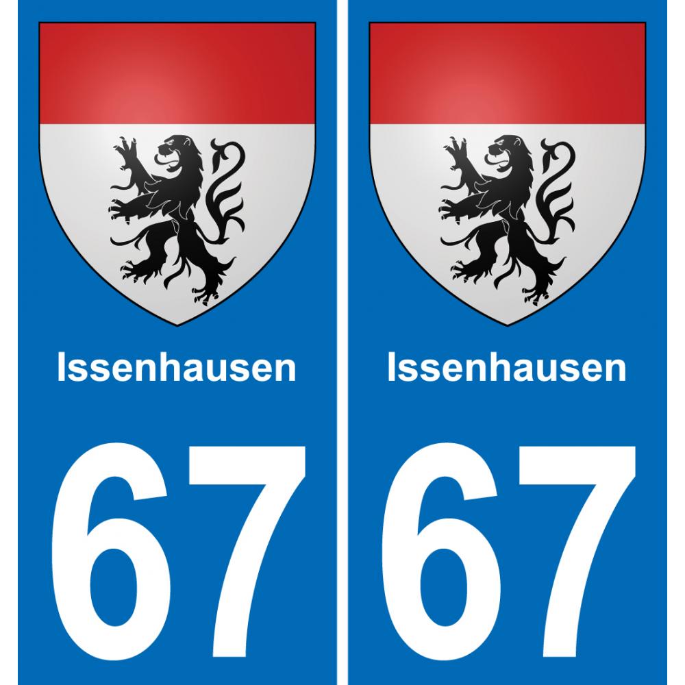 67 Issenhausen-aufkleber plakette ez stadt