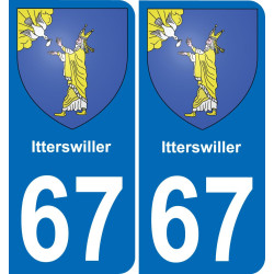 64 Pau autocollant sticker plaque immatriculation auto ville