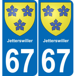67 Jetterswiller-aufkleber plakette ez stadt