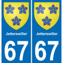 67 Jetterswiller-aufkleber plakette ez stadt
