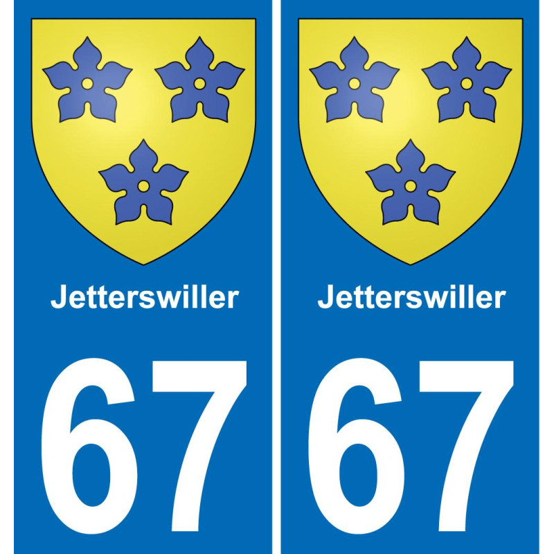 67 Jetterswiller-aufkleber plakette ez stadt
