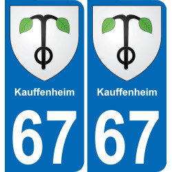 67 Kauffenheim-aufkleber plakette ez stadt