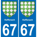 67 Keffenach-aufkleber plakette ez stadt