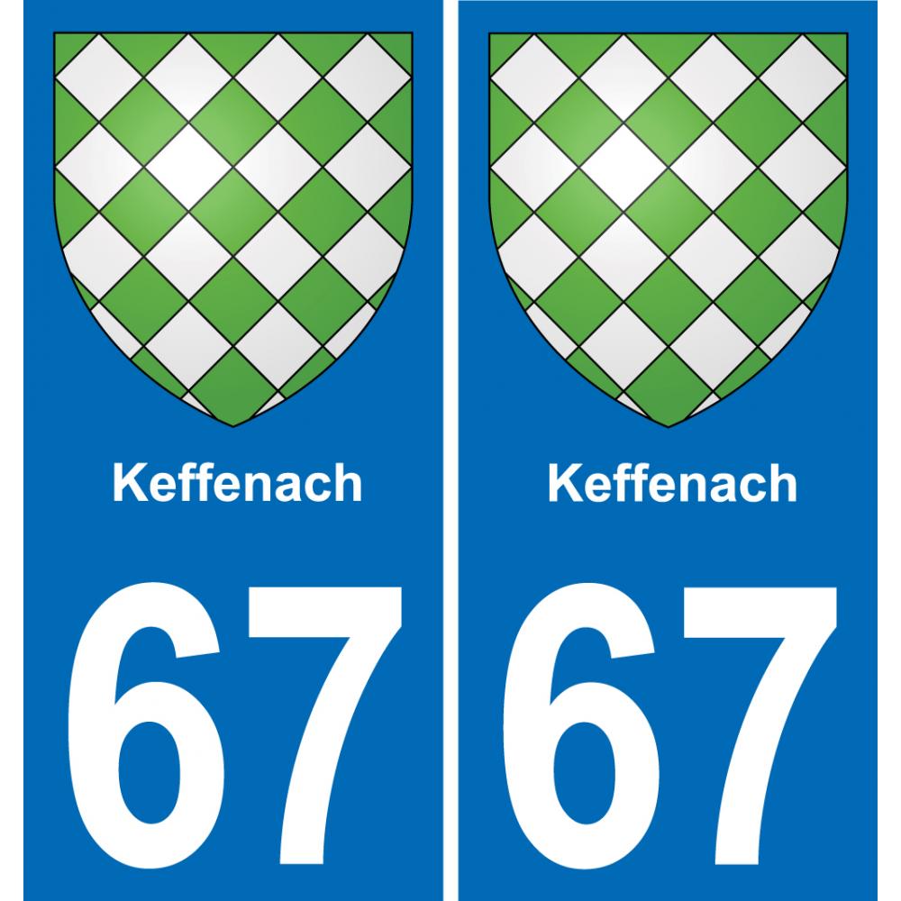 67 Keffenach-aufkleber plakette ez stadt