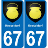 64 Pau autocollant sticker plaque immatriculation auto ville