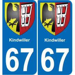67 Kindwiller-aufkleber plakette ez stadt