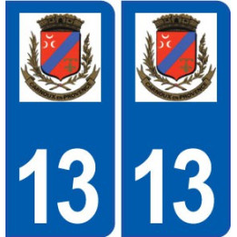 Carnoux en Provence logo ville autocollant plaque sticker