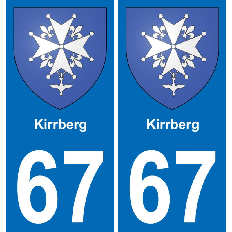 67 Kirrberg-aufkleber plakette ez stadt