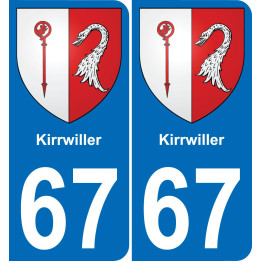 67 Kirrwiller-aufkleber plakette ez stadt