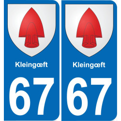 67 Kleingœft-aufkleber plakette ez stadt