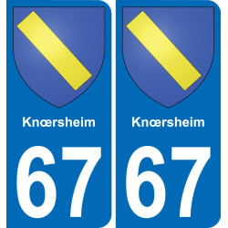 67 Knœrsheim-aufkleber plakette ez stadt