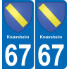 64 Pau autocollant sticker plaque immatriculation auto ville