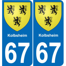 67 Kolbsheim-aufkleber plakette ez stadt