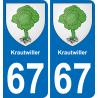 67 Krautwiller-aufkleber plakette ez stadt